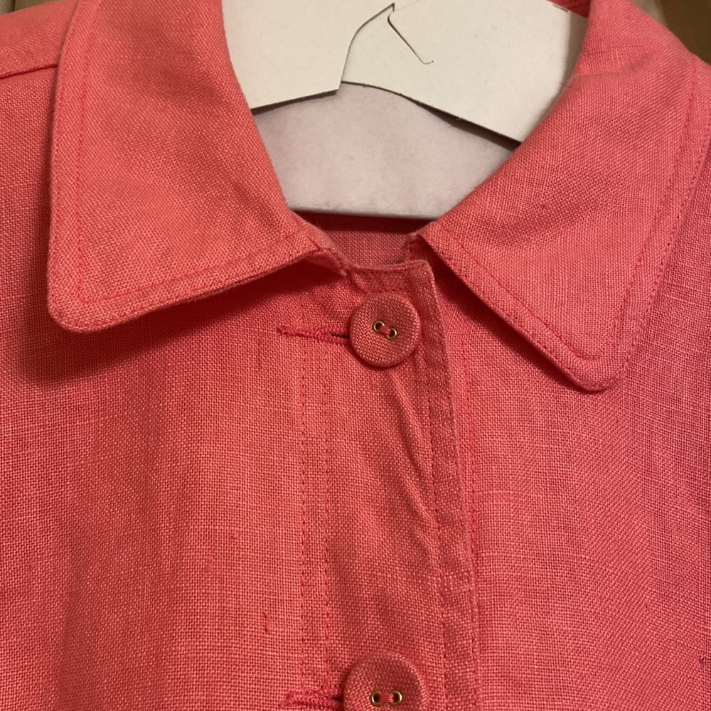 Charter Club 100% Linen Melon jacket -Large-Bundle for more discount! - Picture 6 of 10